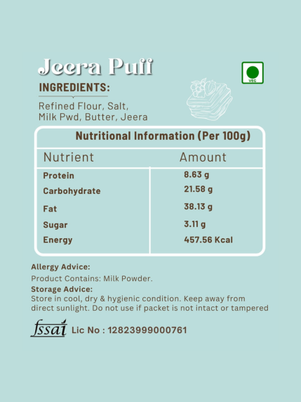 Cumin Seed(Jeera puff)